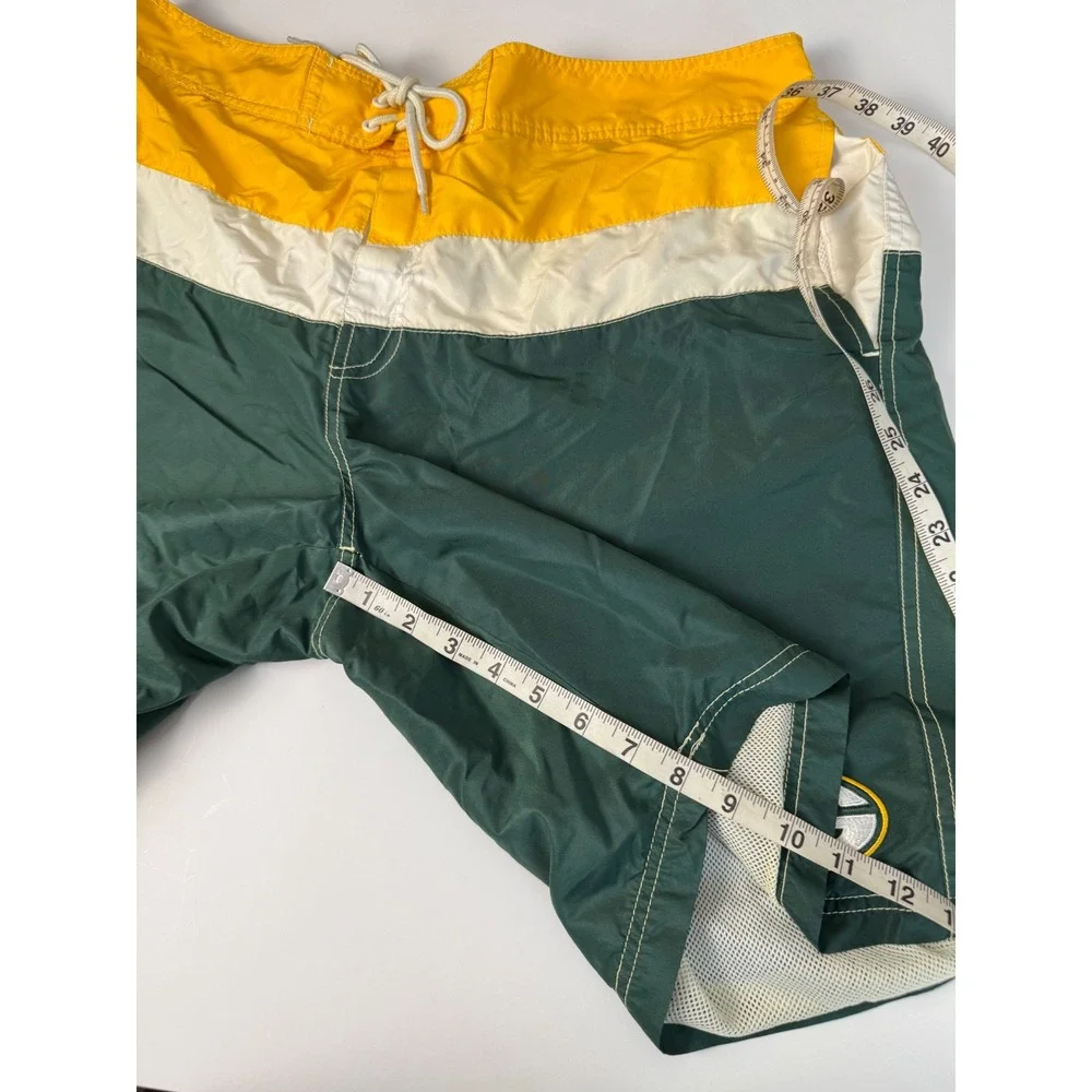 Vintage NFL Team Apparel Green Bay Packers Swim Trunks XXL Board Shorts